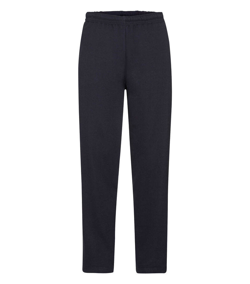 Sweatpants brede ben - sort