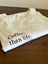 Coffe tee - hvid/brun