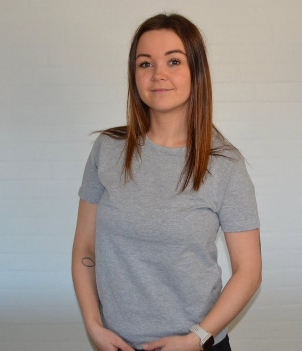 Økologisk shape tee - Grå