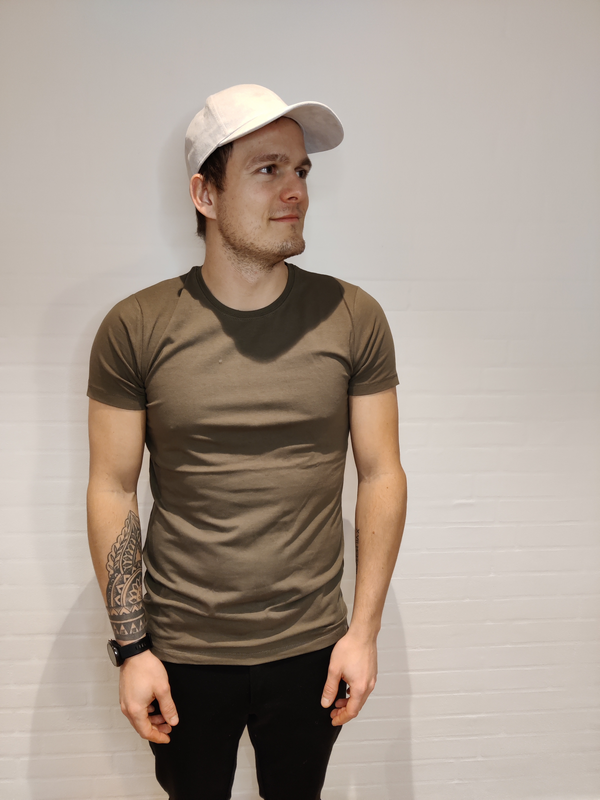 Økologisk shape tee - Army