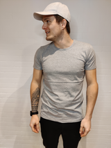 Økologisk shape tee - Grå