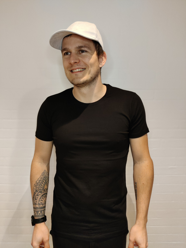 Økologisk shape tee - Sort